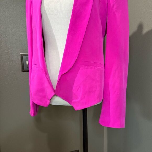 Truth and Pride Pink Blazer with Sleek Shawl Lapel - Picture 3 of 9